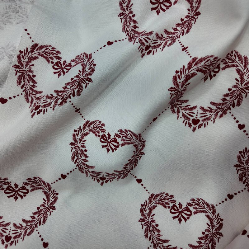 Vintage Wreath Hearts